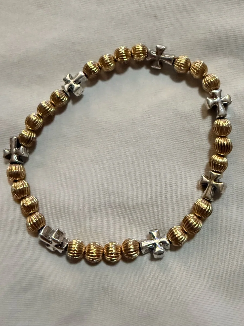 Fashion Mixed Lot 12 Beaded Stretch Charm Bracelets Multicolor Beads/Metal